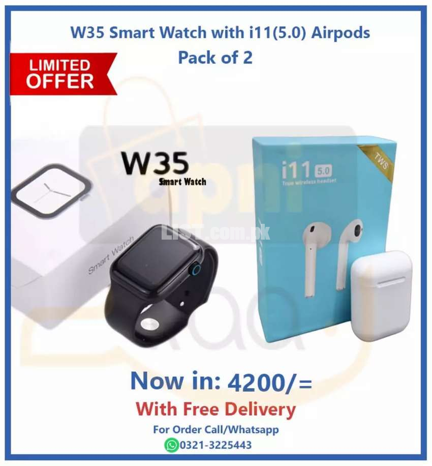 Smart watch W35 + i11 airpods