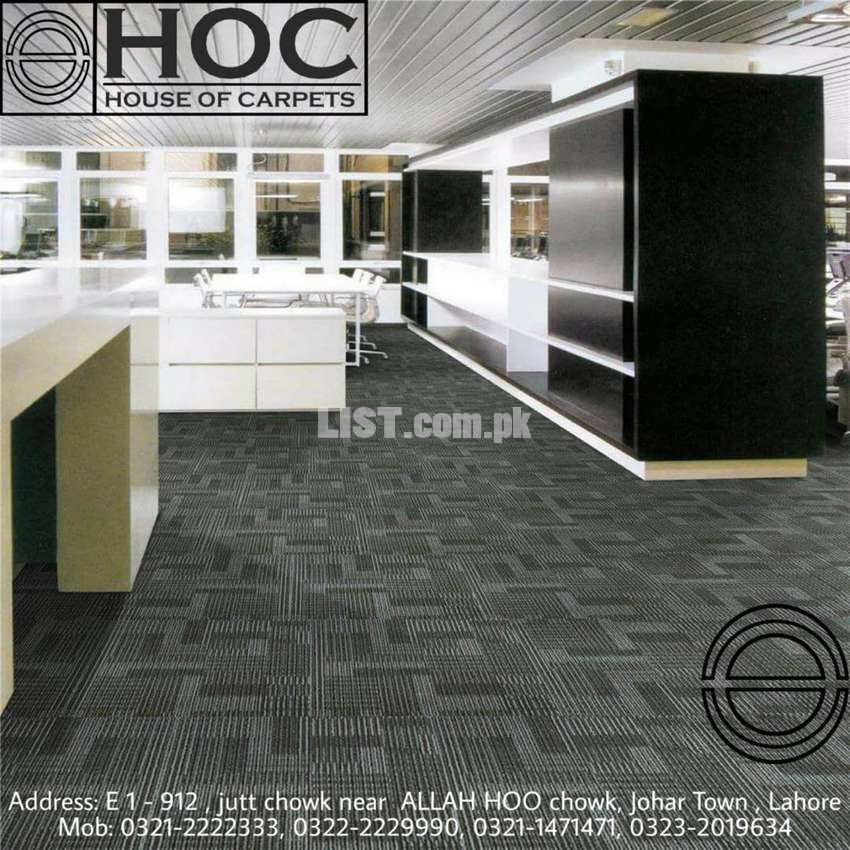 Carpet tiles for commercial areas