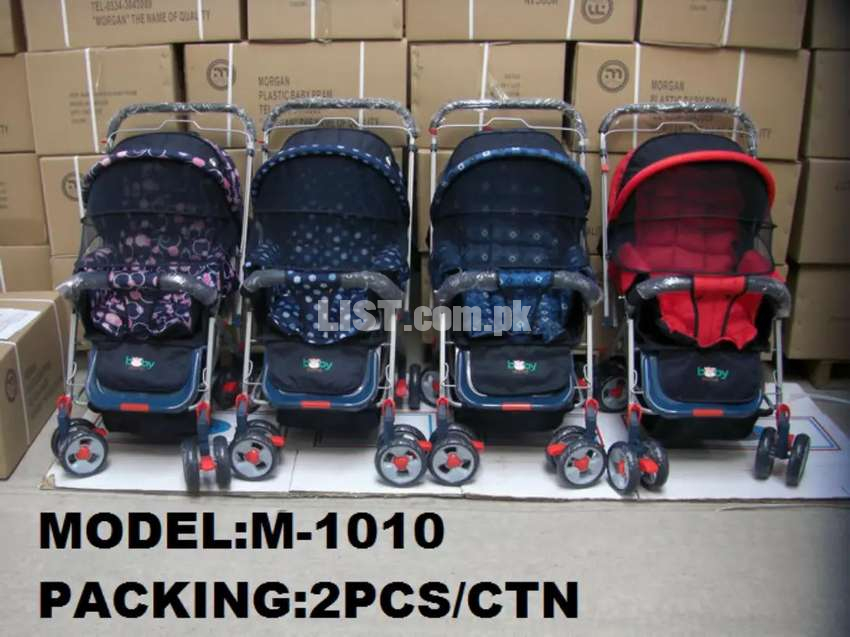 Strollers and prams available in different features and properties.