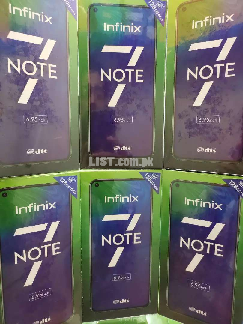 Infinix NOTE 7 or NOTE7 lite. 6gb/128gb. BOX Packed