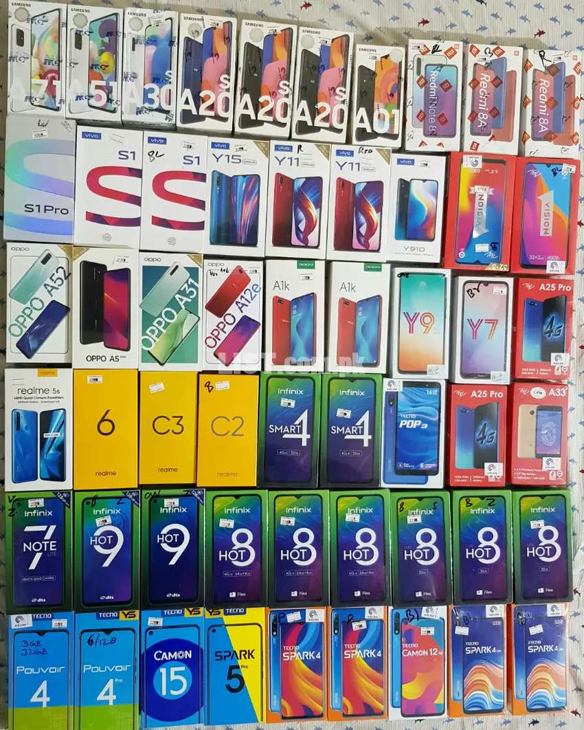 New Mobiles of All Brands Available at PWD Islamabad
