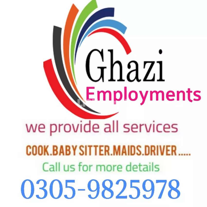 Cooks Maids babysitter Drivers available every time
