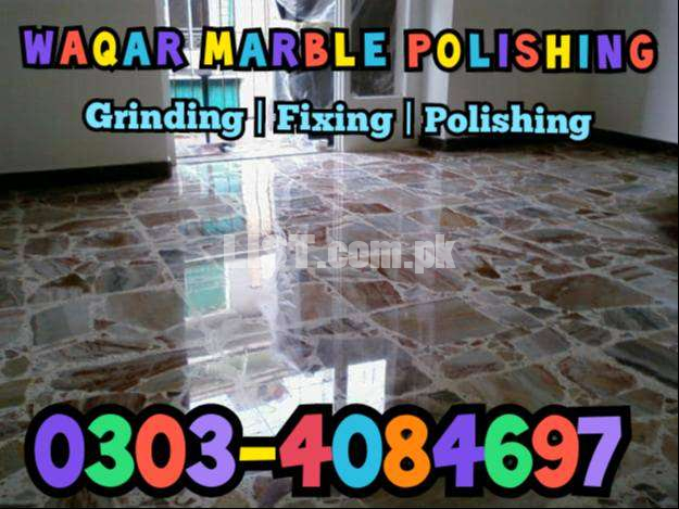 Marble Polishing, Marble Fixing Marble Grinding Services in Lahore.