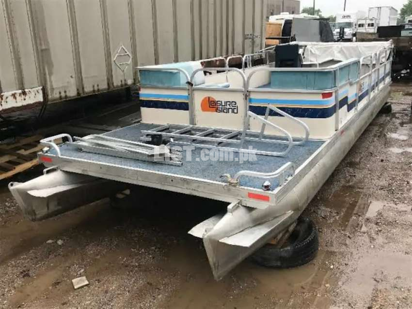 Pontoon Boat, Water Floating Bridge, Vehicle Loading Boat, Catamaran