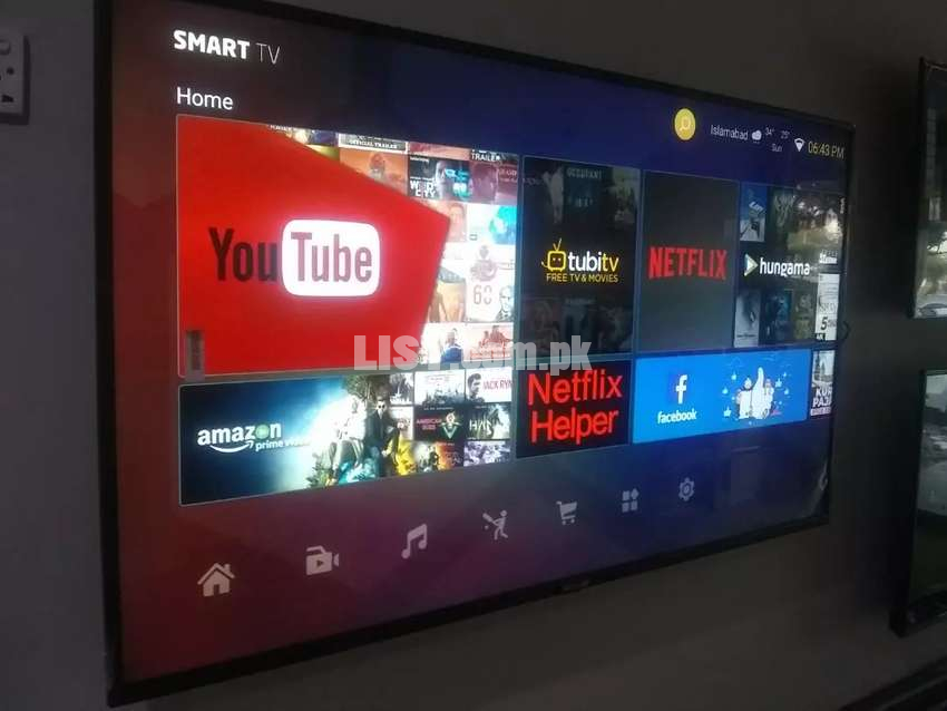 Eid ul Azha BIG SALE" 75"Smart LED TV ANDROID 8.0 RAM 1GB BUILT IN 8GB