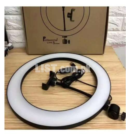 20cm Dimmable LED Studio Ring Light Photography with Mobile Holder For