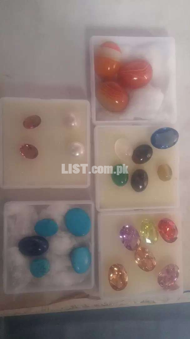 Aqeeq feroza pkhraj marjan  small & big size 70 difrents type  stones