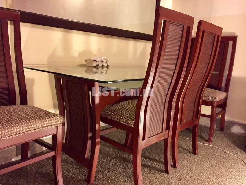 Shisham dining table 6 chairs and bed sofa table all home Furniture