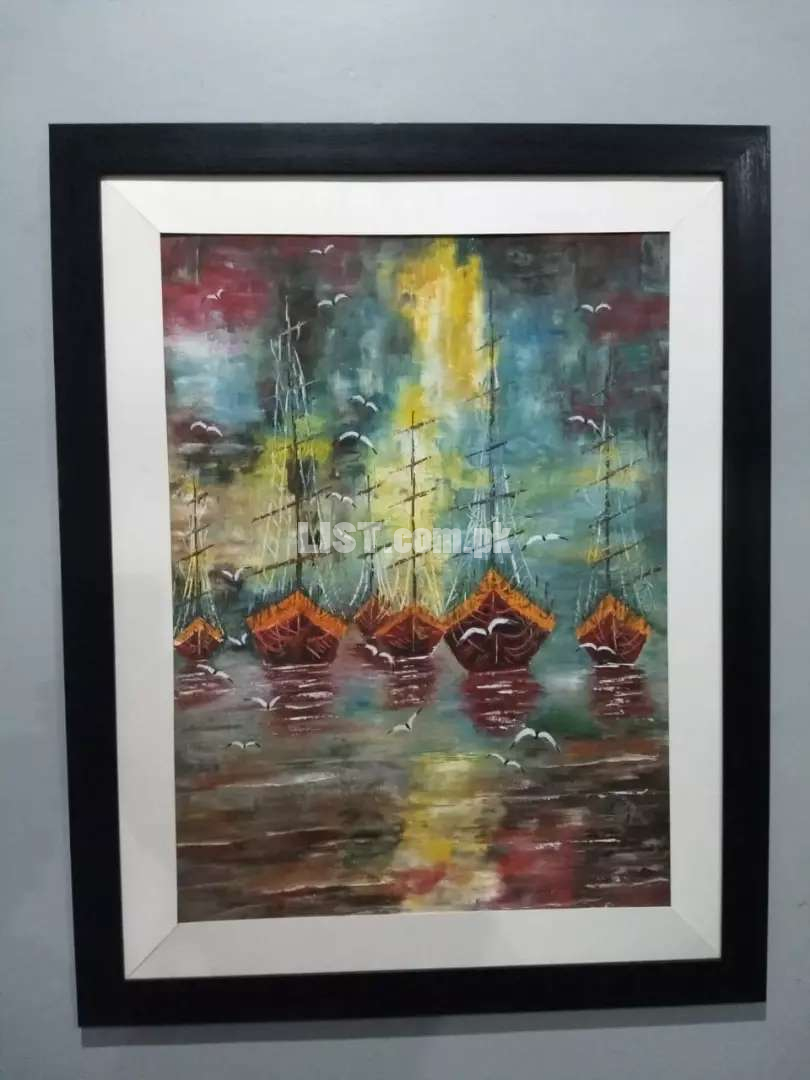 All type of paintings are available like resin wood painting
