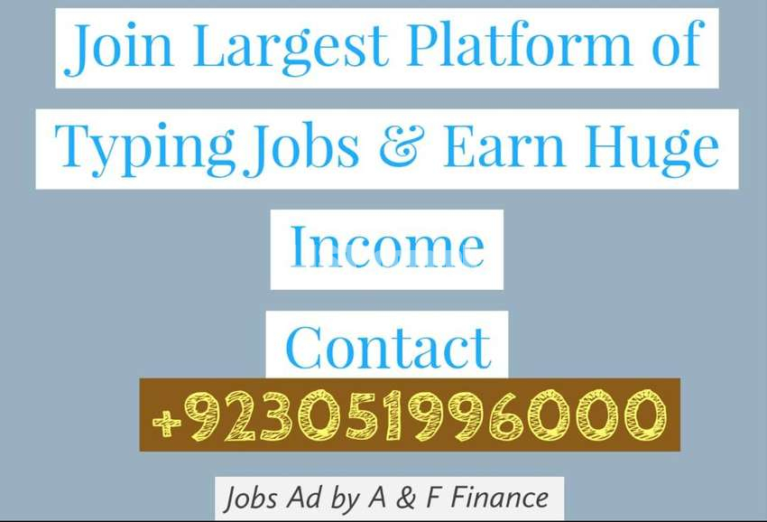 Join us for smart Income with Home based Typing Jobs| Start Today