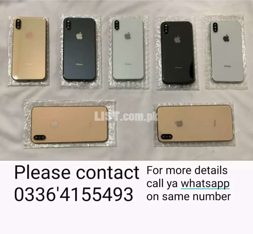iPhone X/Xs/Xs Max Full Back Body in Cheap Price (TCS also available)