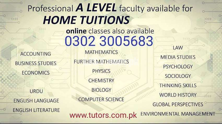 home tutor and online tutors in F7 Islamabad