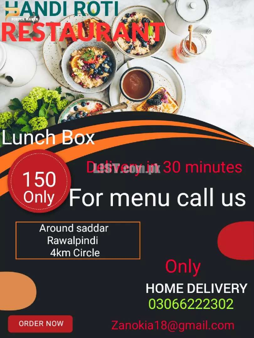 HANDI ROTI launch box service