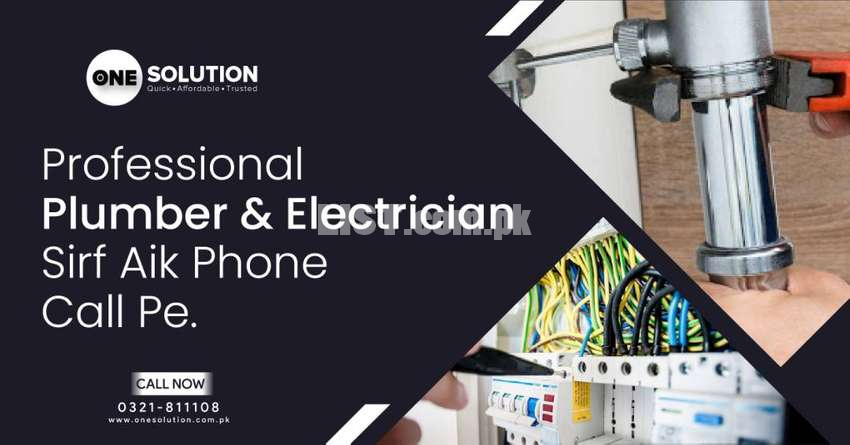 Electrician & Plumber Services in Karachi.