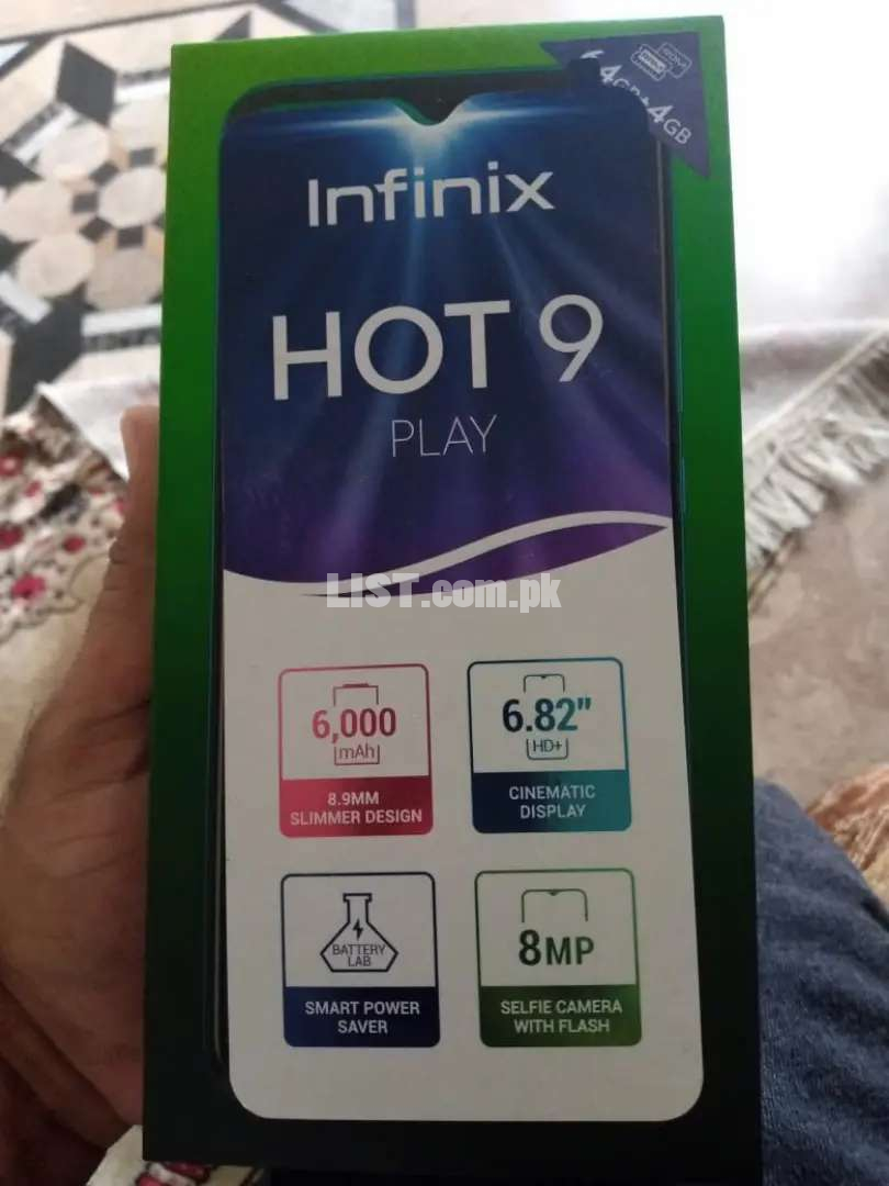 Infinix hot 9 play in purple color