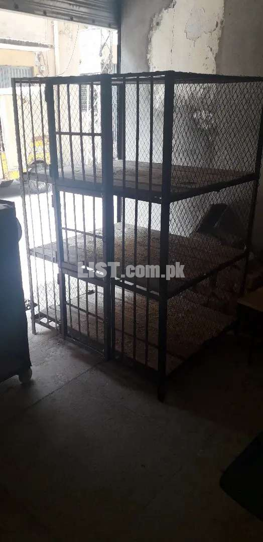 One cage and one iron frame for sale