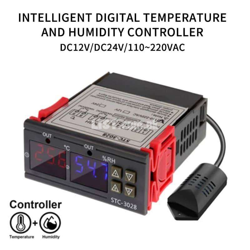 STC-3028 10A AC / 12v Two Relay Output Digital Temperature & Humidity