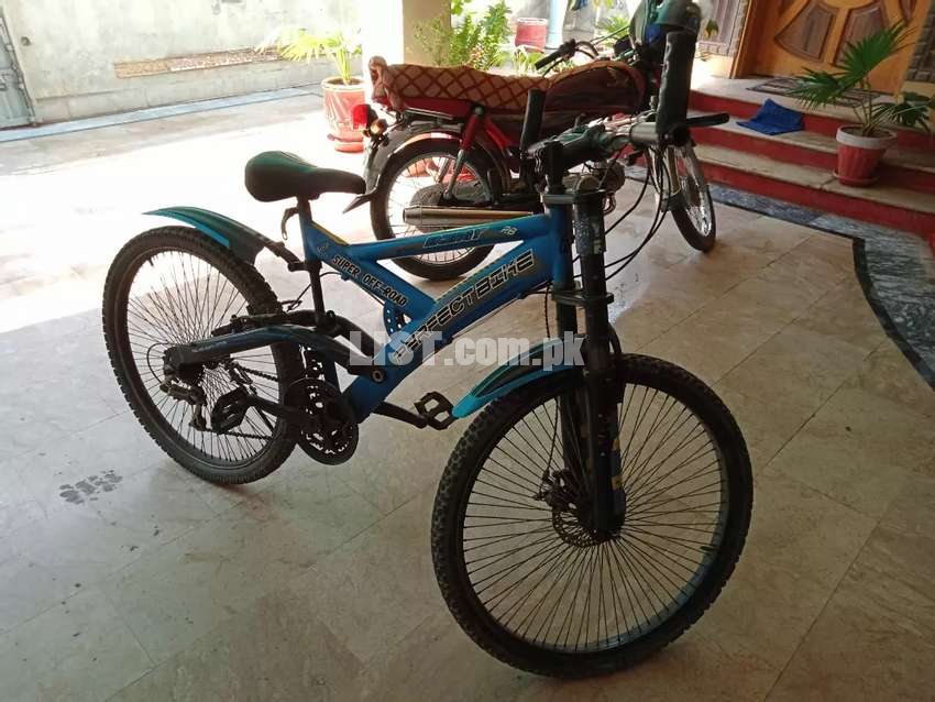 Imported off-road bicycle with gears.