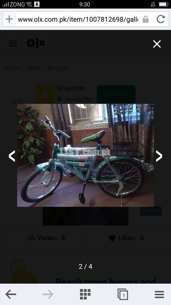 A brand new un used bicycle is available for sale on reasonable price