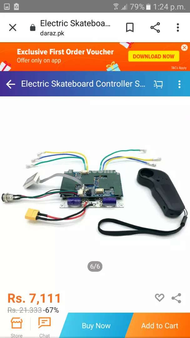 electric skateboard controller single new