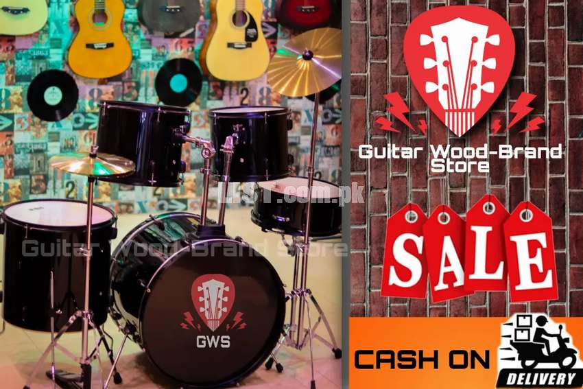 Ds-04 professional drum kit drum set available at guitar wood  store