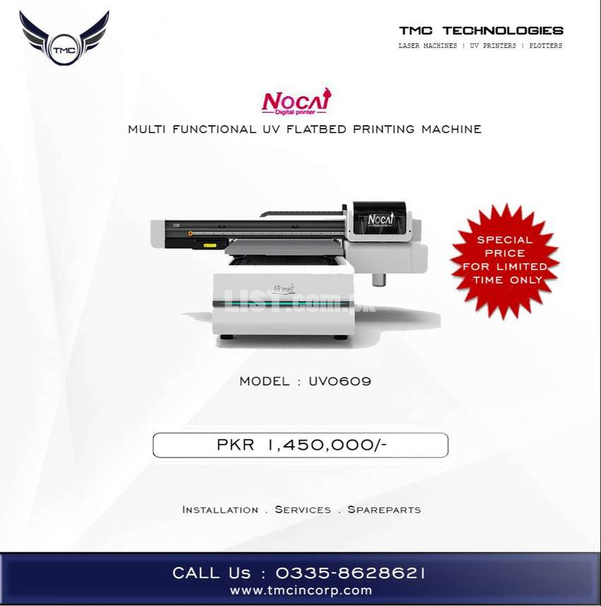 Multi Functional UV Flatbed Printing Machine...Lahore