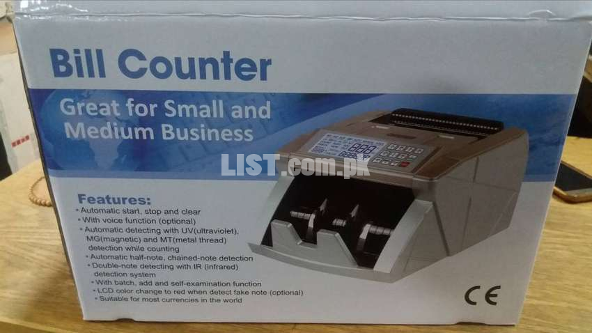 note cash currency counting machine with 100% fake note detection