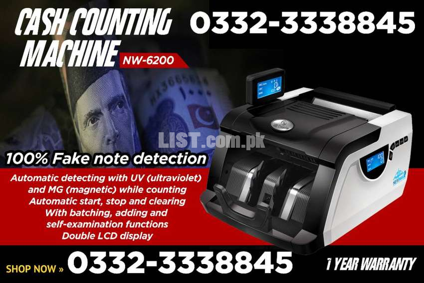 cash counting machine 110% fake note detection in islamabad,locker