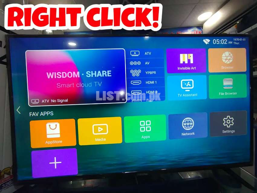 55"INCH Smart LED TV 2k,4k Samsung Malysian New Arival Model Offer SES