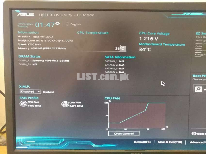 Asus 6th Gen Corei3 Heavy Work And Gaming Pc