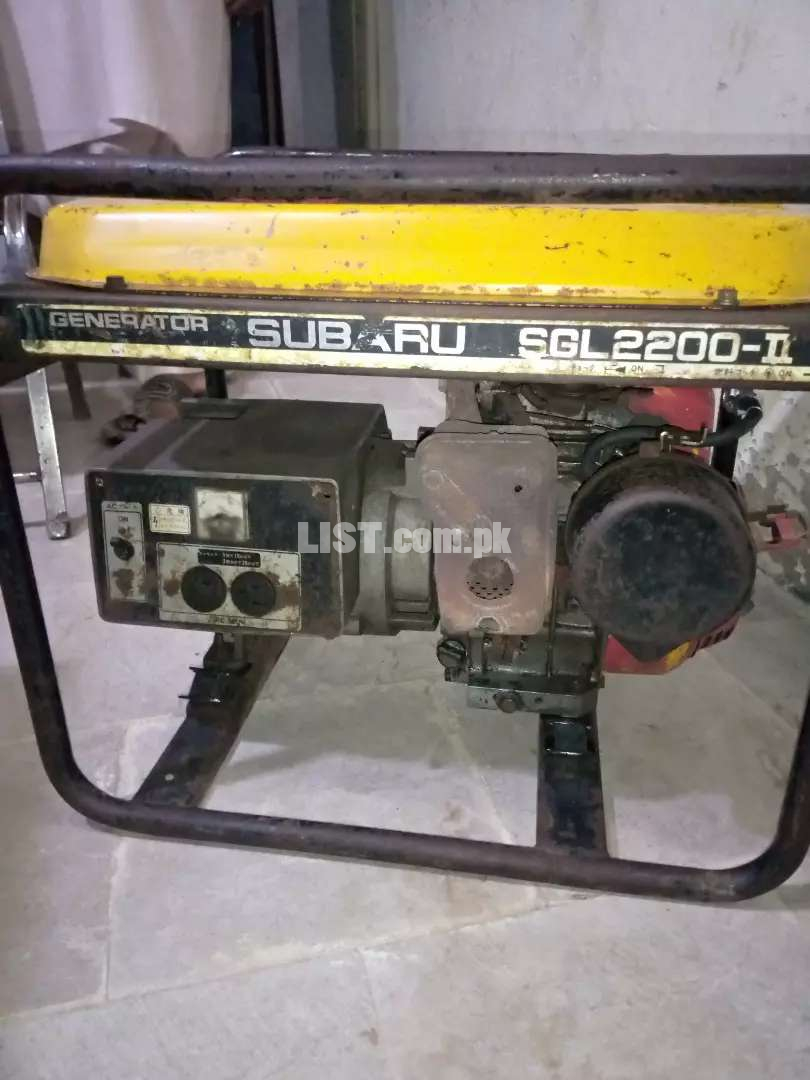 Subaru 2.5 kva japani generator in running condition