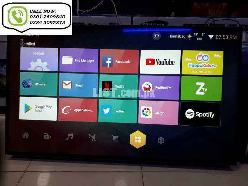 BARI EID offer led tv 55” inch samsung android 4k led 2020 model