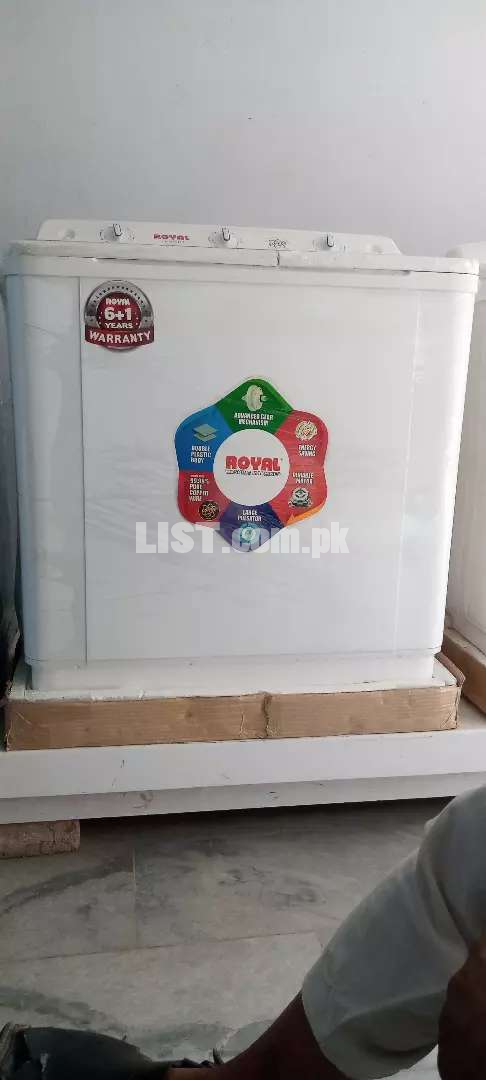 Royal  double washing machine with 7 year warranty