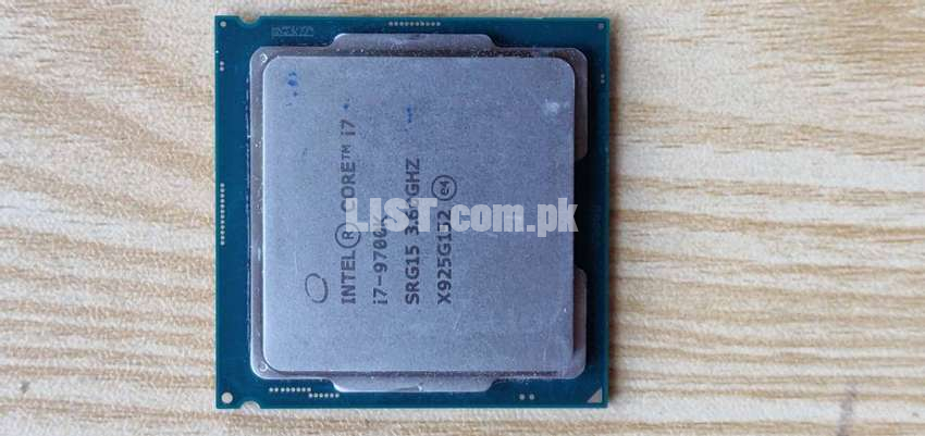 Intel Core i7 9th gen 9700K 3.6 GHz to 5.0 GHz.  gaming PC Processor