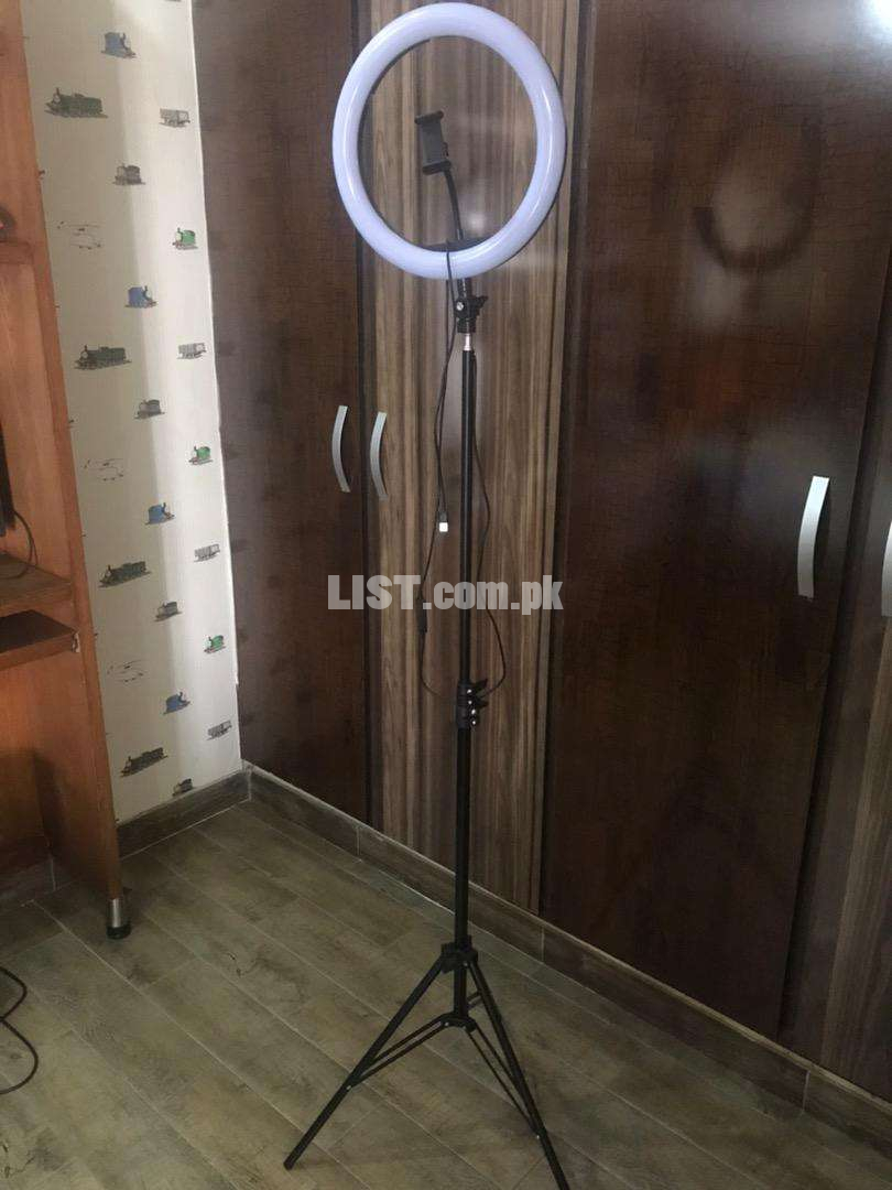 BEST 33CM RING LIGHT WITH 8FT STAND WITH BOX