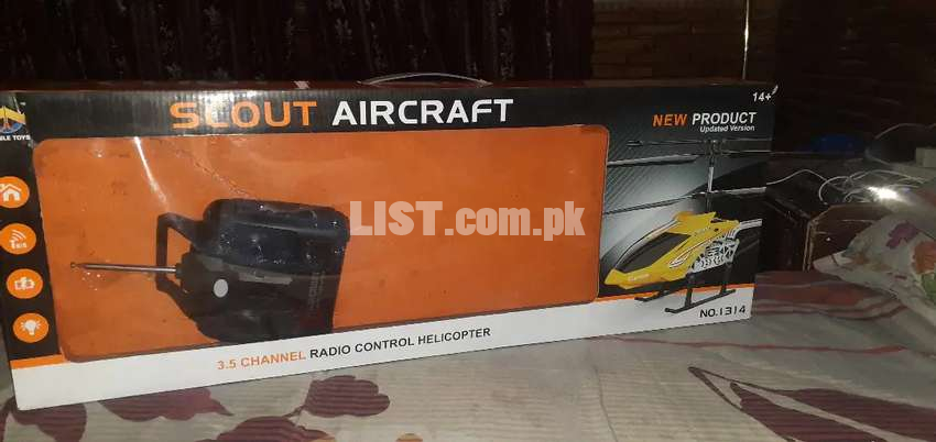 Scout aircraft helicopter 3.5 channel radio control update version