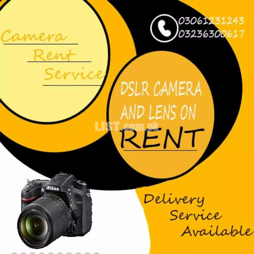 Camera DSLR on Rent