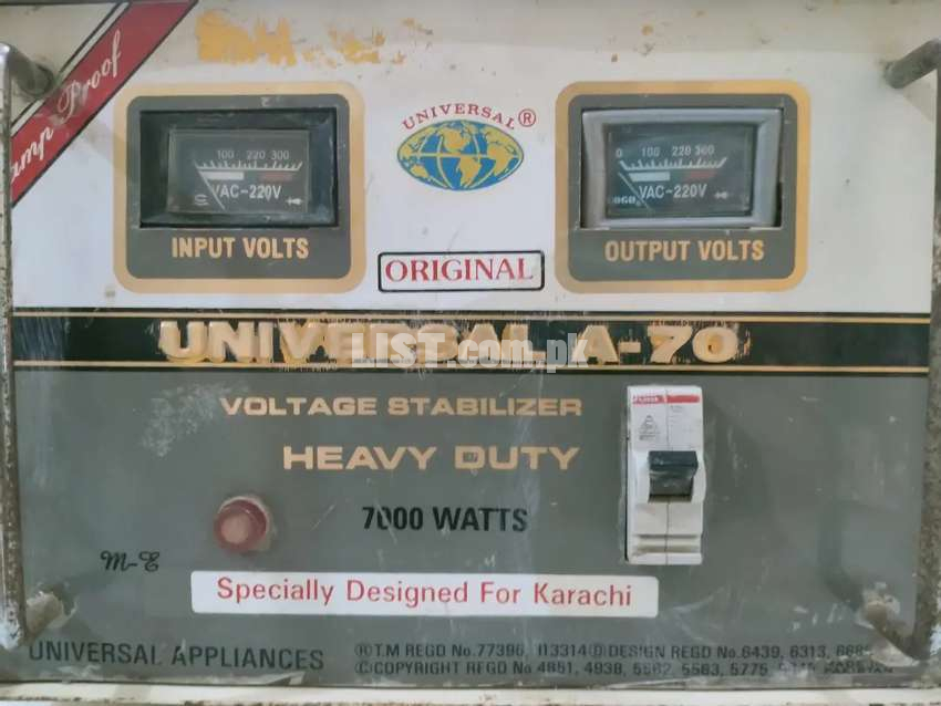 Universal A-70 voltage stabilizer 7000 watts