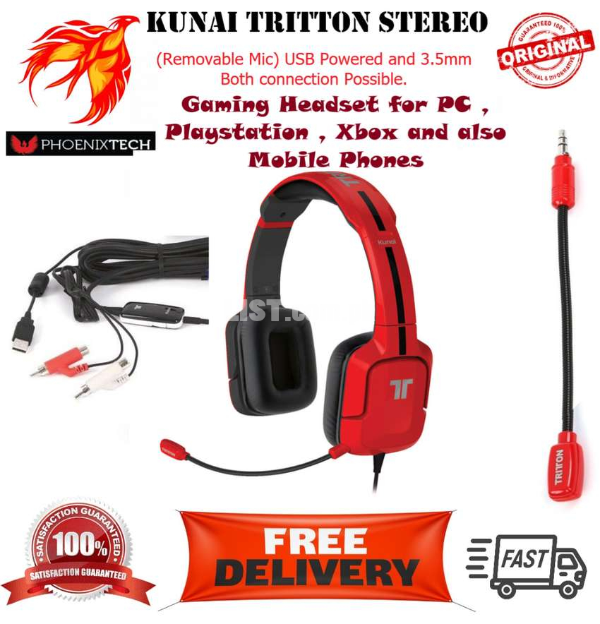 Imported Madcatz Kunai Gaming Headphones for PS4 , Xbox , PC or Phone