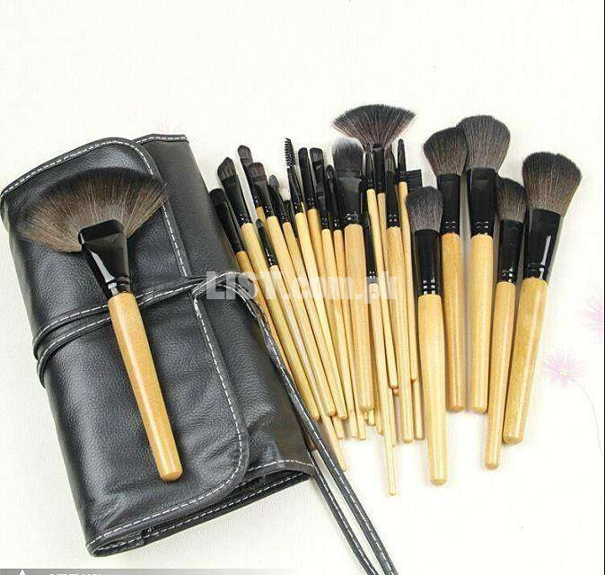 24 Pcs Professional Makeup Eyebrow Shadow Cosmetic Brush Set Kit With