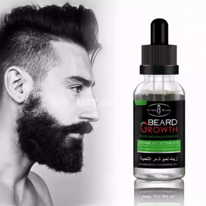 Beard Oil Mustache Hair Growth Pure Natural Nutrients 