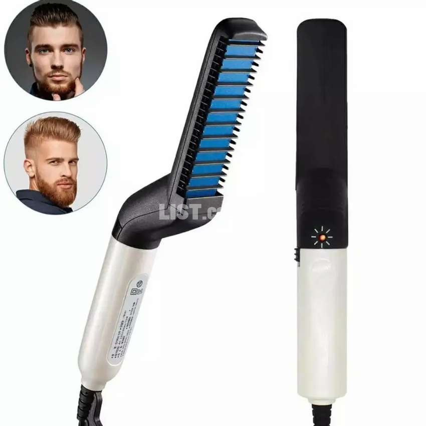 Hair Straightener For Men Multifunctional Comb Curling Electric Brush