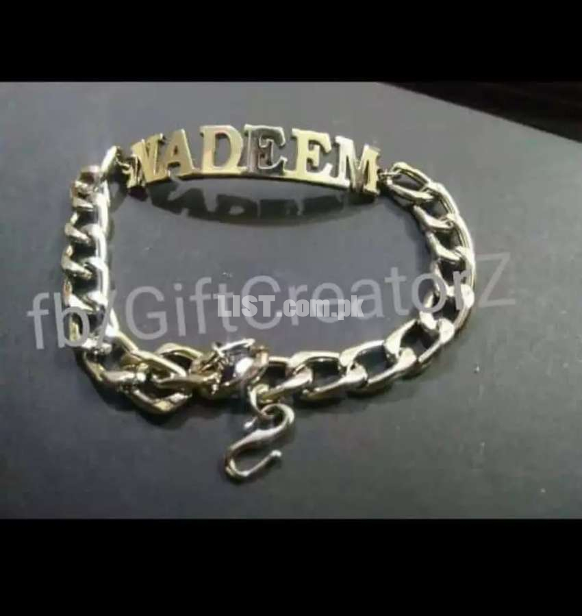 Bracelets for Gents Available now. Engraved krwayn naam for lifetime