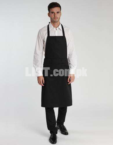 Black chef apron (unisex)
