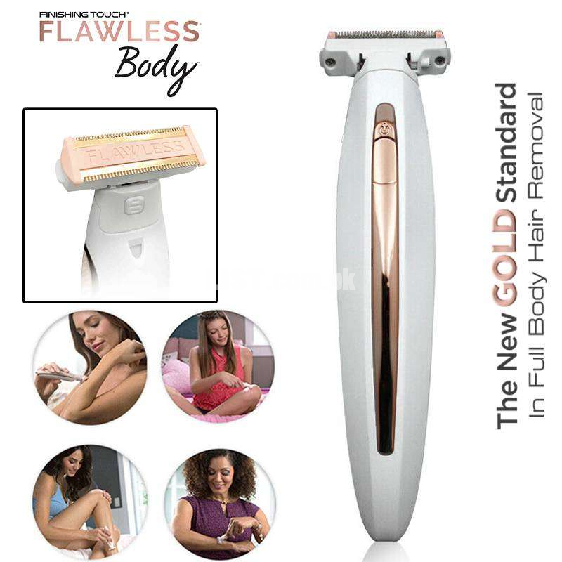Flawless Body Hair Remover In White/Rose Gold