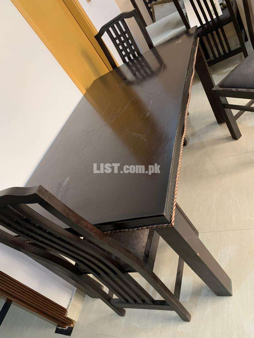 6 Seater Sheesham Dinning Table with Cover