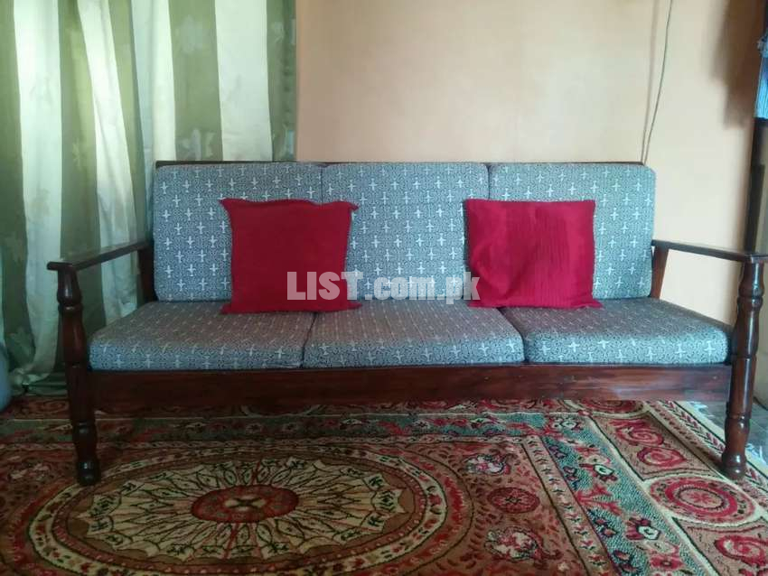 Five 5 wood seater sofa set wooden