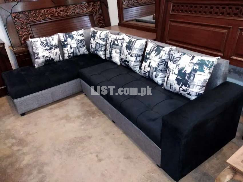 L shape sofa in best quality fix prize