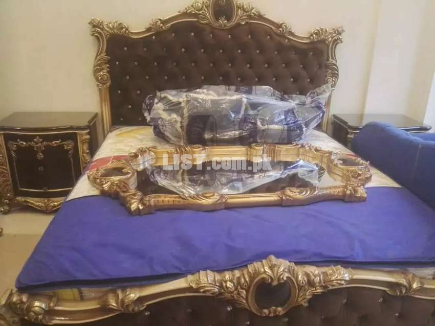 Pure wooden bed set
