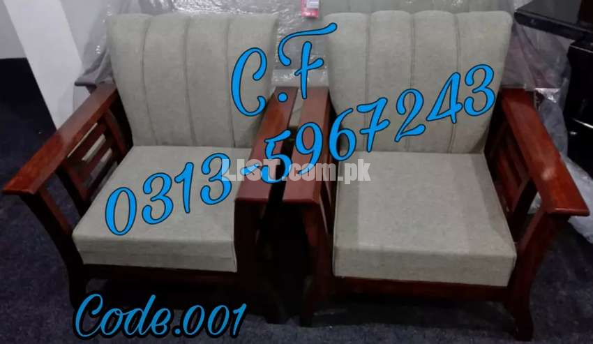 Wooden designs 7seater sofa sets..
